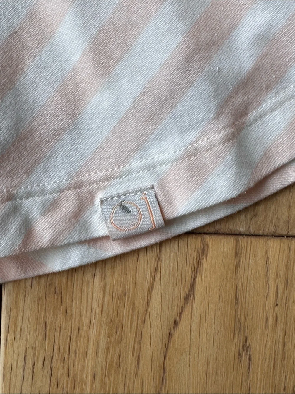 Omi Jo Peachy Pink and White Stripe Tank Dress size 9 Months